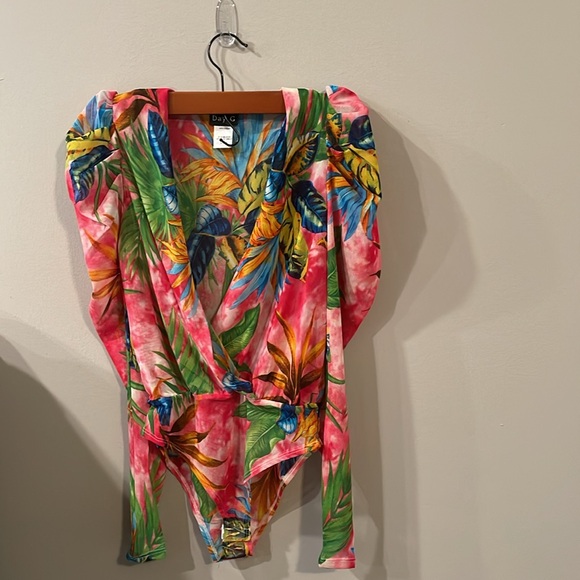 Floral Print Bodysuit - Picture 4 of 5